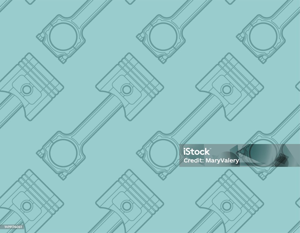 Standard Pattern Engine Engine Piston Pattern Seamless Motorcycle Pistons Background Car ...