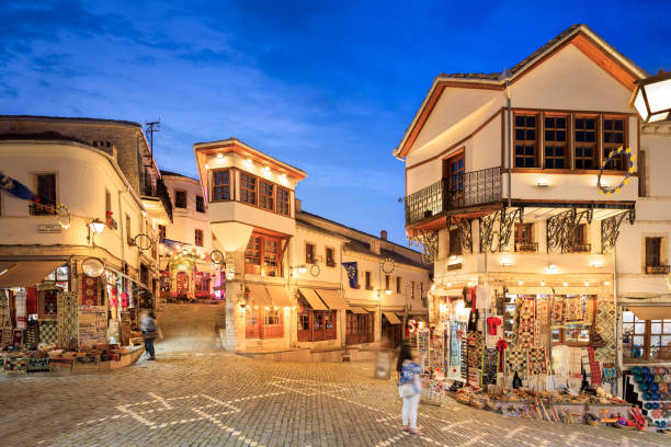 istock Gjirokaster Old Albanian Town at night 1419182230