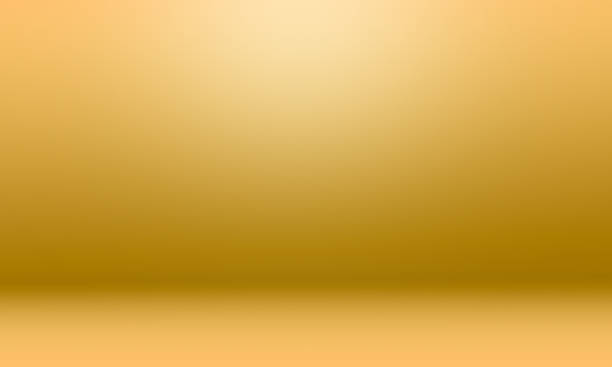 istock Yellow empty gray light bright smooth cement wall room background 1419185888
