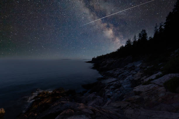 istock Stargazing at Otter cliff 1419193216