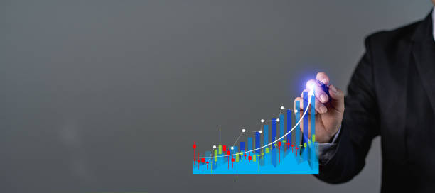 istock business process and strategy concepts on tech virtual screen background Innovations and solutions for financial growth with graph icons. 1419211892