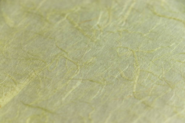 istock Greenish Japanese paper with astringency 1419212429