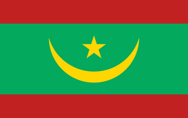 Flag of the Mauritania. Vector illustration. Flag of the Mauritania. Vector illustration. mauritania stock illustrations