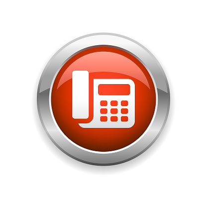 An illustration of telephone communication glossy icon for your web page, presentation, apps and design products. Vector format can be fully scalable & editable.