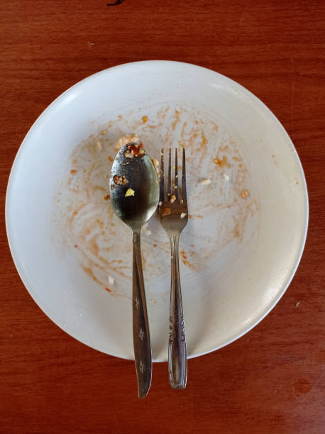 istock Dirty plates and cutlery 1419228762