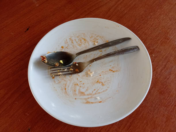 istock Dirty plates and cutlery 1419228763