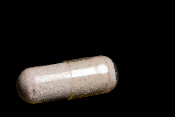 pills capsules isolated on white background
