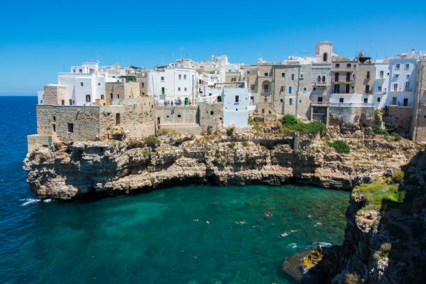 istock Polignano a mare, town on the rocks. Apulia, Italy 1419230675