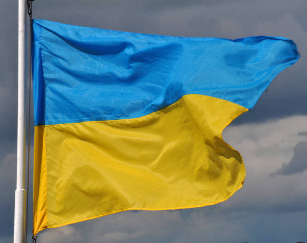 istock National flag of Ukraine 1419243329