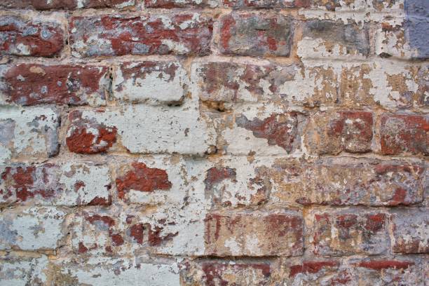 istock Red brick wall texture bright plaster stucco cement wall loft background 1419255606