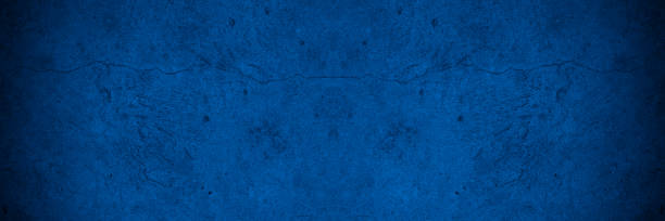istock Old wall pattern texture cement blue dark abstract  blue color design are light with black gradient background. 1419264225