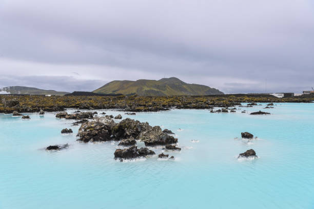 istock Blue Lagoon surrounded by lava fields, Reykjavik, Iceland 1419270184