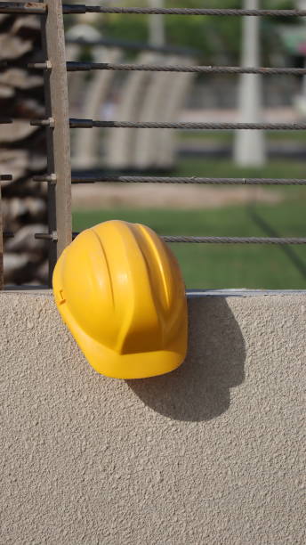istock Yellow Helmet of Worker in Qatar 1419270669