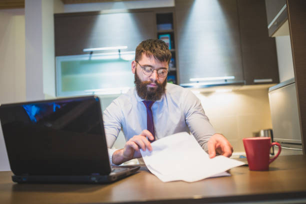 istock Businessman working at home 1419283986