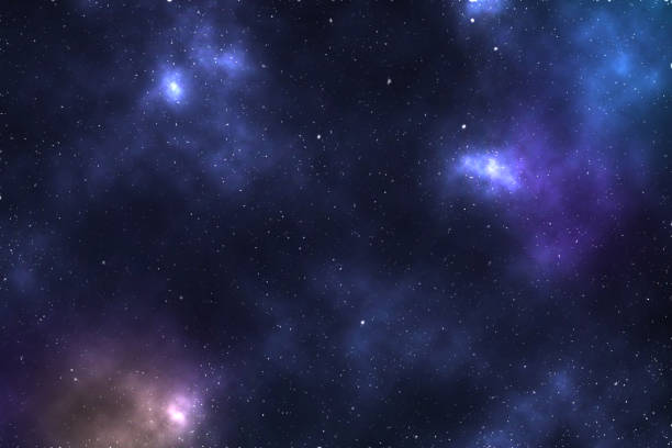 istock Dark stars and constellation background with galaxies visible 1419288474