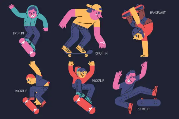 Vector illustration of Skateboard illustration