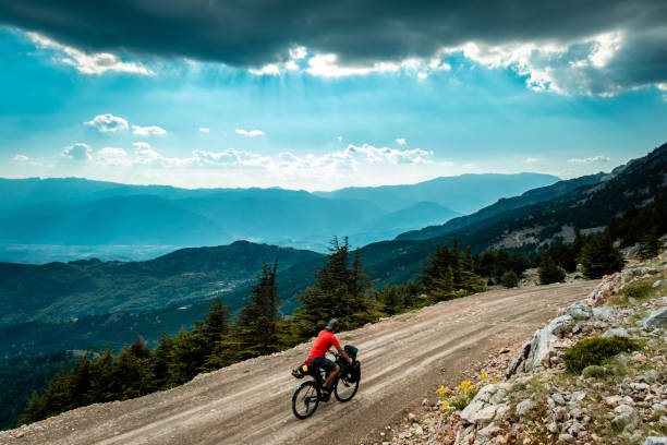 istock Mountain tour by bike 1419292386