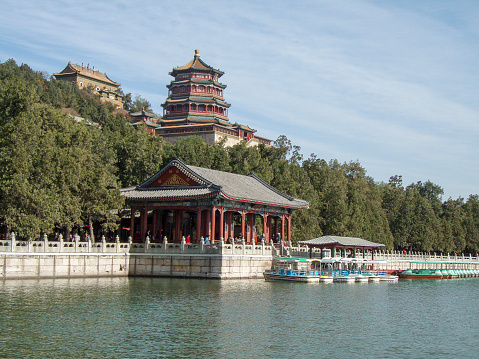 The Summer Palace is a vast ensemble of lakes, gardens and palaces in Beijing. It was an imperial garden in the Qing dynasty