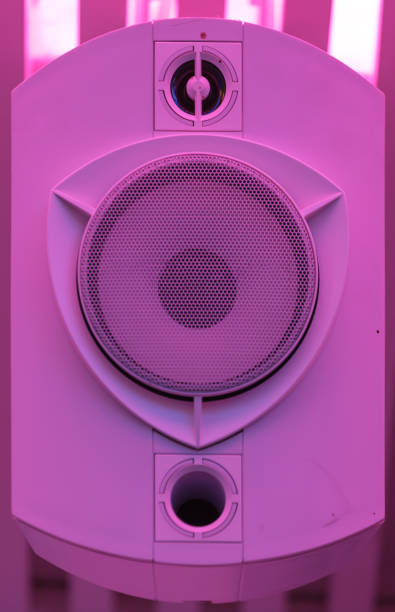 istock Loudspeaker lit in pink 1419300629