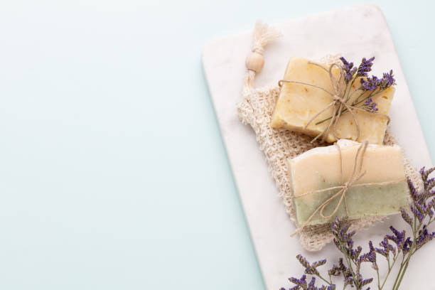 istock Handmade natural soap with herbal. 1419300715