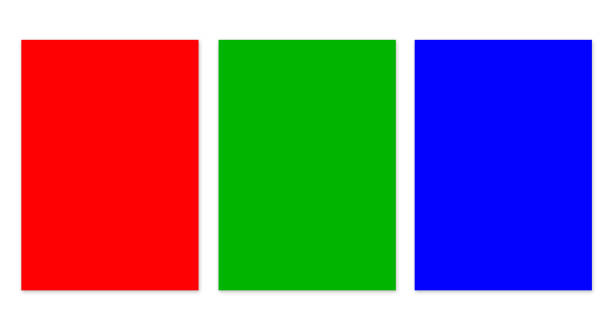 Multi-coloured Sticky note pads on multi-coloured background