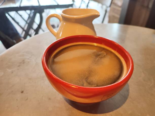 istock Ceramic cup with filter coffee and milk drink at Istanbul turkey 1419310568