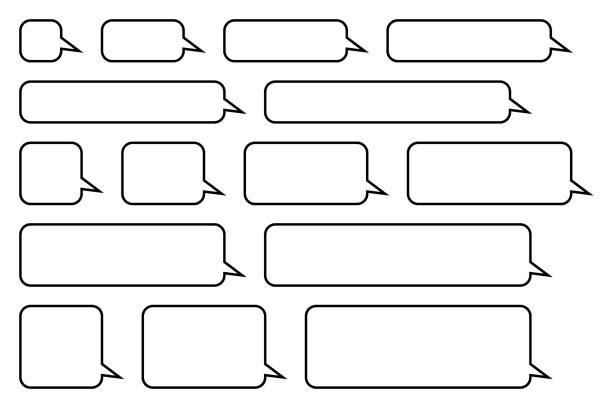 Rectangular Word Balloon 80+ Different Size Ballons Stock Illustrations, Royalty-Free Vector ...