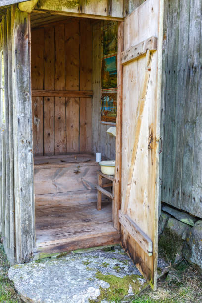 istock Old outhouse in the country 1419319360