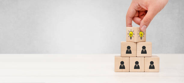 istock Businessman build company strategy 1419320251