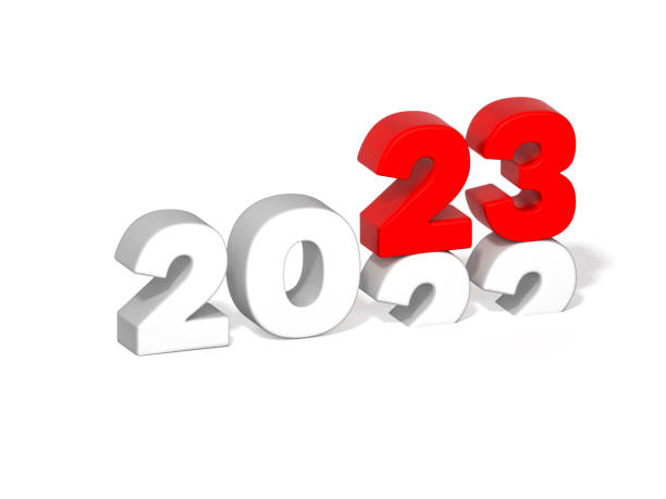 istock New Year 2023 and past Year 2022 on white background 3d rendering. 3d illustration red colored number celebration festival minimal creative design concept. 1419322947