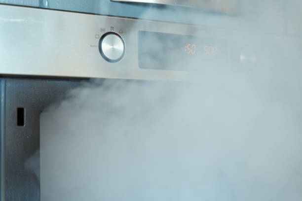 istock A fog coming from the modern kitchen stove 1419329429