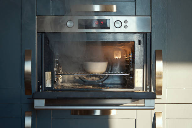 неудачное приготовление пищи в духовке - hot baking стоковые фото и изображения