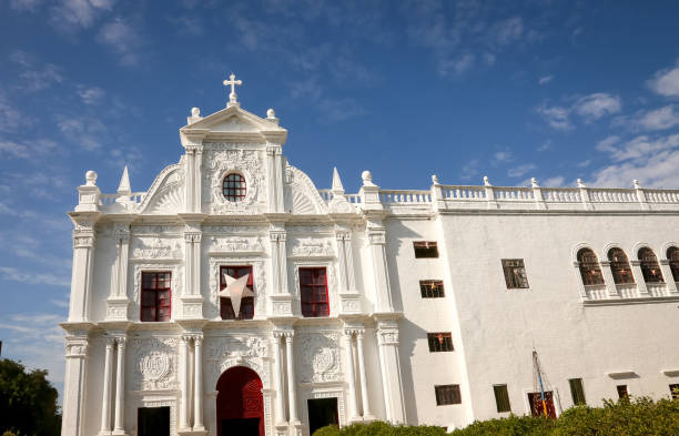 The Church at Diu - India, Ancient White Church of Jesus Christ The Church at Diu - India, Ancient White Church of Jesus Christ diu island stock pictures, royalty-free photos & images