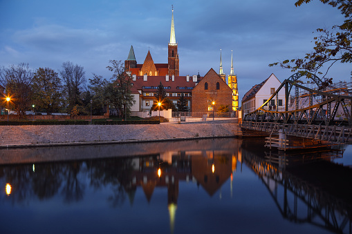 Wroclaw city skyline cityscape architecture Poland