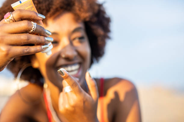 istock I protect my skin with sunscreen 1419357391