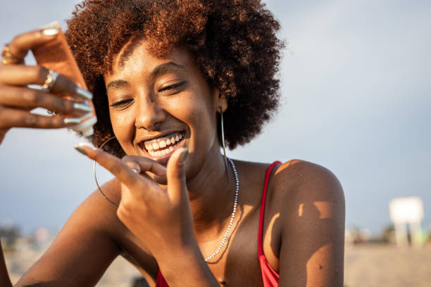 istock I protect my skin with sunscreen 1419357896