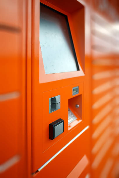 istock Postal terminal for automatic delivery of parcels. 1419363136
