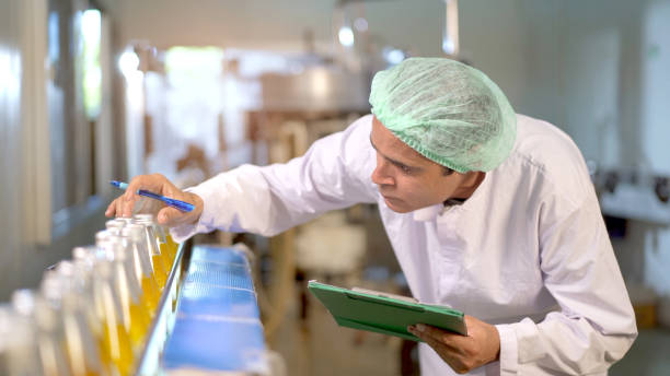 istock Quality control staff working in the factory. 1419363140