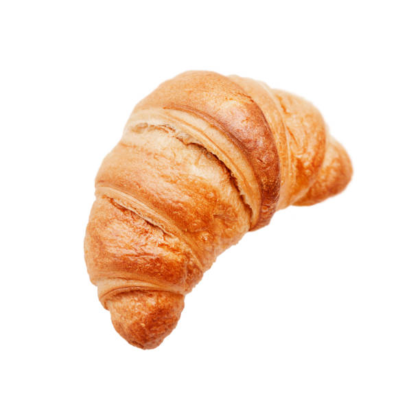 istock One french croissant isolated on white background 1419363290