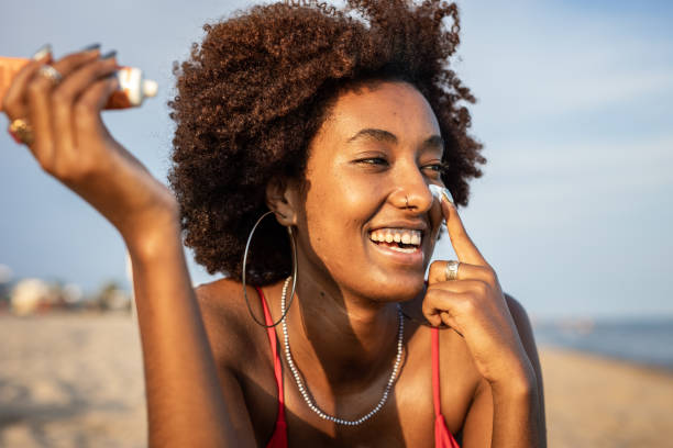 istock I protect my skin with sunscreen 1419366298