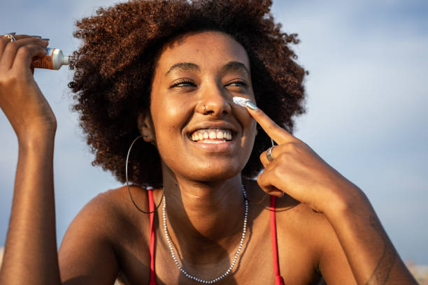 istock I protect my skin with sunscreen 1419366321