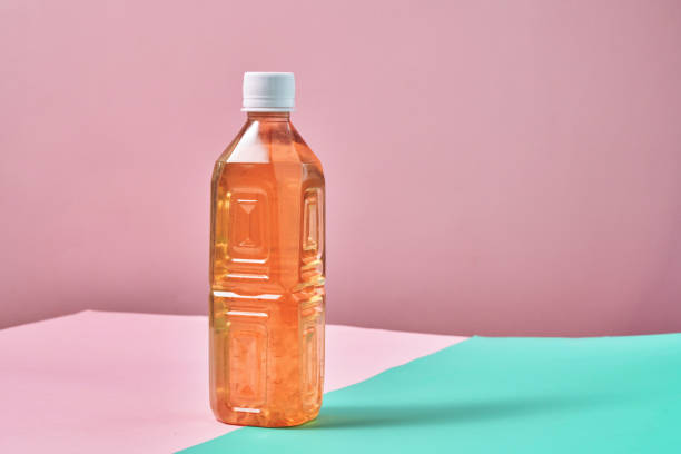 istock Plastic Bottle of Ice Tea on Vibrant Background 1419370803