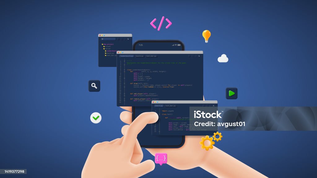 Concept Of Computer Programming Stock Illustration - Download Image Now ...