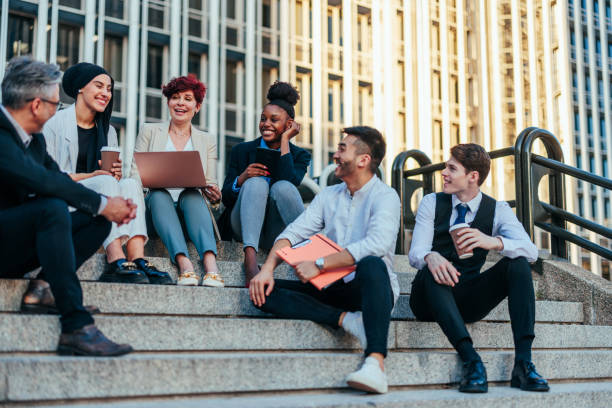 istock Cheerful casual business meeting 1419377583