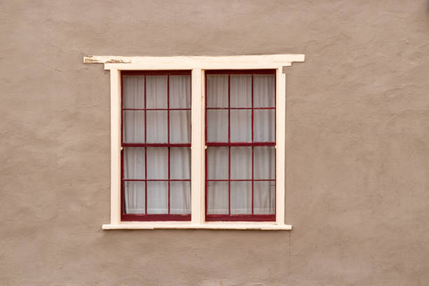 istock A painted window on the exterior of a building 1419380730