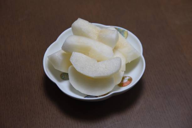 Japanese pears. stock photo