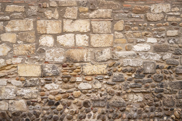 текстура каменных и кирпичных стен - paving stone stone brick wall стоковые фото и изображения
