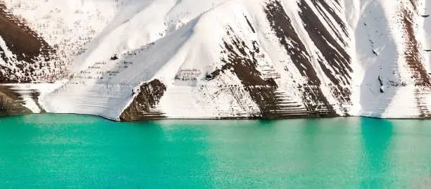 Photo of Amir Kabir dam or Karaj dam in winter