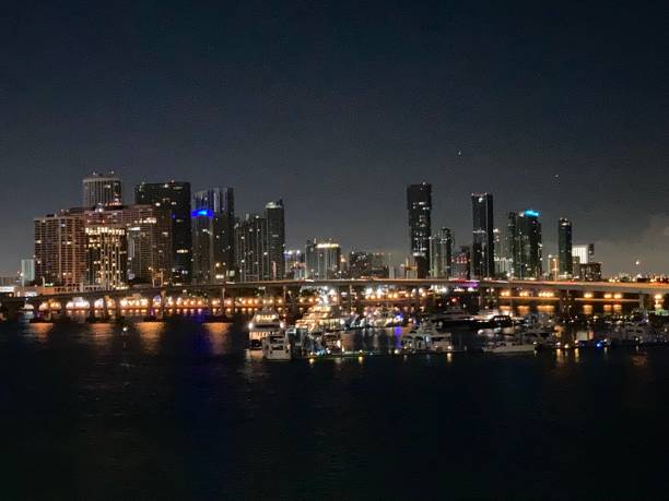 istock USA - Miami - view in the night 1419392806
