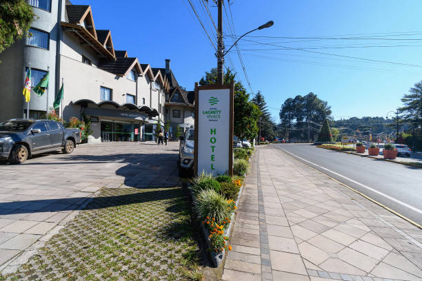 Laghetto Vivace Premio Hotel, Gramado RS Gramado, RS, Brazil - May 21, 2022: view of Laghetto Vivace Premio Hotel. premio stock pictures, royalty-free photos & images